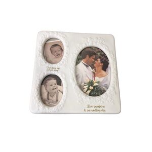Vintage Russ Wedding Porcelain Picture Frame